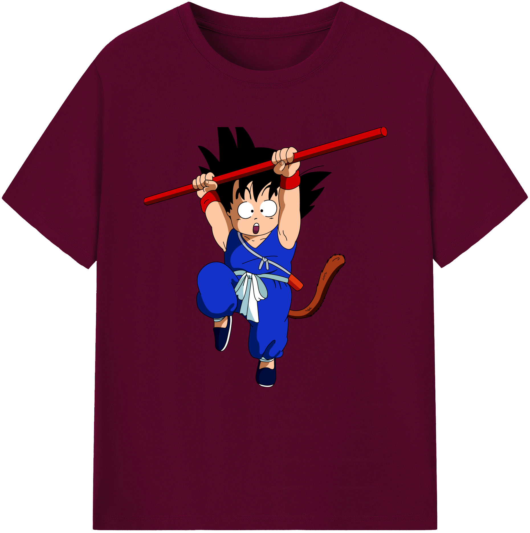 （画像用） ドラゴンボール 孫悟空（そん ごくう）Son Goku カカロット DRAGON BALL Kakarotto レディースカジュアルプリントTシャツ（綿100％）